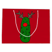 Grappig kerstkaarskunst large cadeautasje (Achterkant)