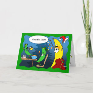 Grappig kerstKaarten   Vrijdag van de Banaan Feestdagen Kaart