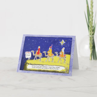 Grappig kerstkaartje: De drie koningen Feestdagen Kaart