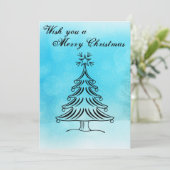 Grappig kerstkaartje feestdagenkaart (Staand voorkant)