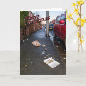  Grappig kerstkaartje Kaart (Gele Bloem)