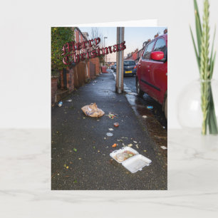 Grappig kerstkaartje Kaart