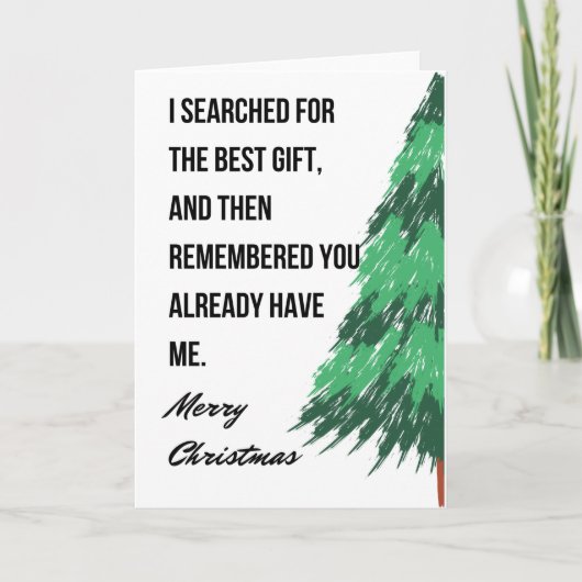 Grappig kerstkaartje voor vrienden en familie kaart (Voorkant)