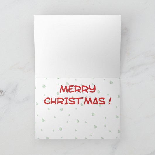 Grappig kerstkaartjes: eend feestdagen kaart (Binnen)