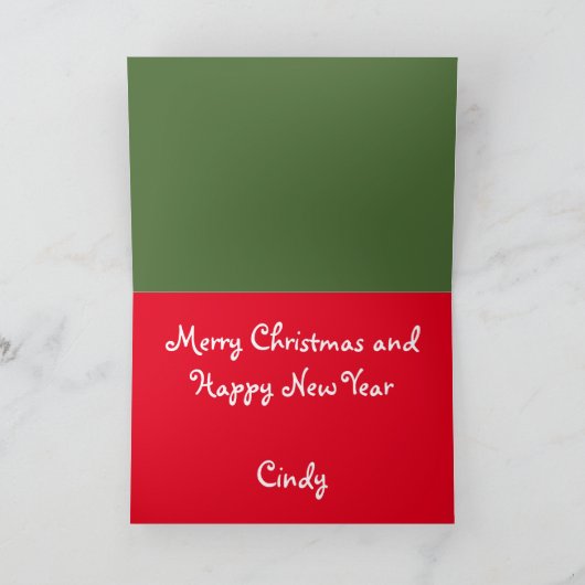 Grappig kerstkaartjes - Gepersonaliseerd - cadeaus Feestdagen Kaart (Binnen)