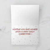 Grappig kerstkaartjes: Jolly Idea Feestdagen Kaart (Binnen)