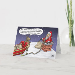 Grappig kerstkaartjes: Jolly Idea Feestdagen Kaart