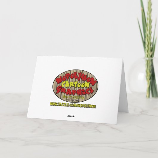 Grappig kerstkaartjes: Kansen Feestdagen Kaart (Achterkant)