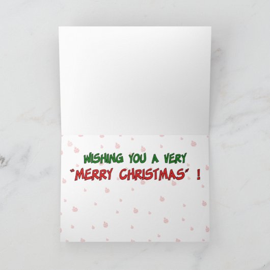 Grappig kerstkaartjes: Kansen Feestdagen Kaart (Binnen)