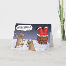Grappig kerstkaartjes: Kansen Feestdagen Kaart