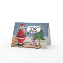 Grappig kerstkaartjes: Stop met oordelen