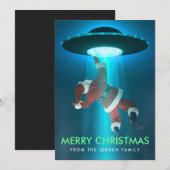 Grappig kerstkaartjes | Vakantiekaarten | Santa UF Feestdagenkaart (Voorkant / Achterkant)