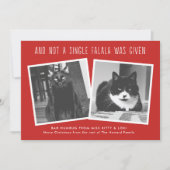 Grappig kerstkaartjes voor eigenaars van Naughty P Feestdagenkaart (Voorkant)