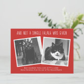 Grappig kerstkaartjes voor eigenaars van Naughty P Feestdagenkaart (Staand voorkant)