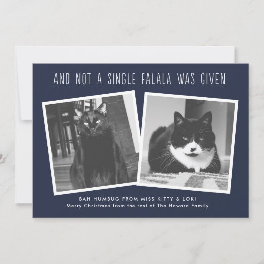 Grappig kerstkaartjes voor eigenaars van Naughty P Feestdagenkaart (Voorkant)
