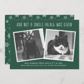 Grappig kerstkaartjes voor eigenaars van Naughty P Feestdagenkaart (Voorkant / Achterkant)