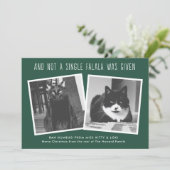 Grappig kerstkaartjes voor eigenaars van Naughty P Feestdagenkaart (Staand voorkant)