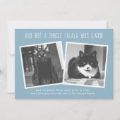 Grappig kerstkaartjes voor eigenaars van Naughty P Feestdagenkaart (Voorkant)