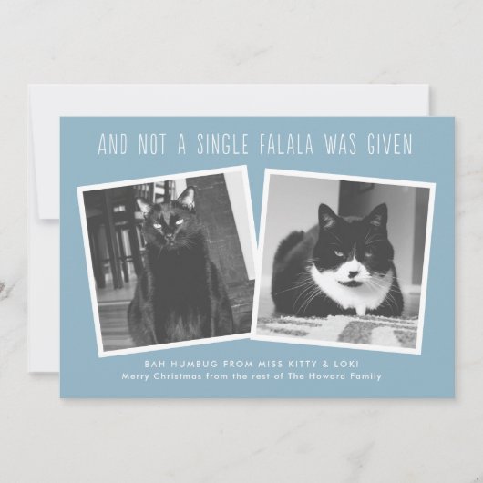 Grappig kerstkaartjes voor eigenaars van Naughty P Feestdagenkaart (Voorkant)