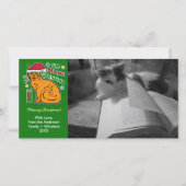 Grappig kerstkaartjes voor kerstkattenleuf feestdagenkaart (Voorkant)