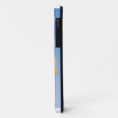 Grappig kerstkat gele sneeuwvlokken Case-Mate iPhone case (Achterkant/links)