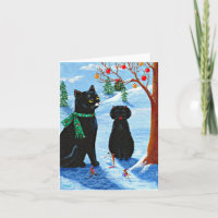 Grappig kerstkat-muizencreatie