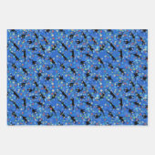 Grappig kerstkatten en kousen inpakpapier vel (Voorkant 3)