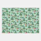 Grappig kerstkatten en kousen inpakpapier vel (Voorkant 2)