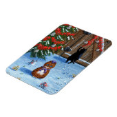Grappig kerstkatten en muizenschepsels magneet (Linkerzijde)