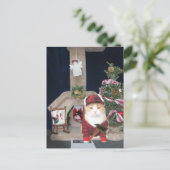 Grappig Kerstkattenappartement Feestdagenkaart (Staand voorkant)