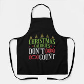Grappig kerstkerst-calorieën Geen graaf Schort (Voorkant)