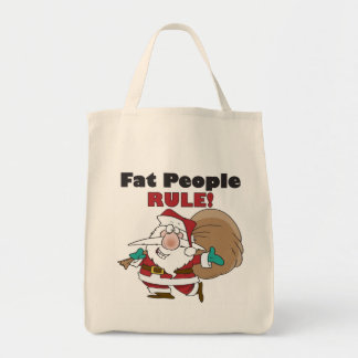 Grappig kerstkerst-Canvas tas