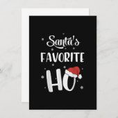 Grappig kerstkerstcadeautjes voor favoriete Ho-ker Kaart (Voorkant / Achterkant)