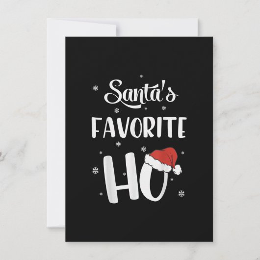 Grappig kerstkerstcadeautjes voor favoriete Ho-ker Kaart (Voorkant)