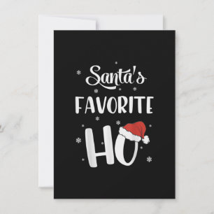 Grappig kerstkerstcadeautjes voor favoriete Ho-ker Kaart