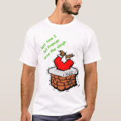 Grappig kerstkerstkerstcadeautje steil onderstebov t-shirt (Voorkant)