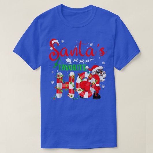 Grappig kerstkerstkerstfeest's favoriete Ho-kerstm T-shirt (Design voorkant)