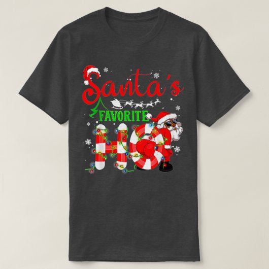 Grappig kerstkerstkerstfeest's favoriete Ho-kerstm T-shirt (Design voorkant)