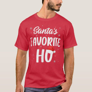 Grappig kerstkerstkerstfeest's favoriete Ho Xmas P T-shirt