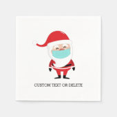 Grappig kerstkerstkerstkerstbedekking in Face Mask Servet (Voorkant)