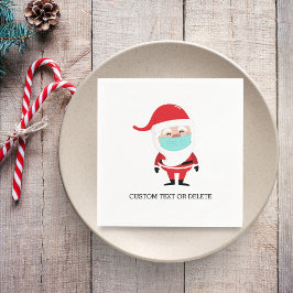 Grappig kerstkerstkerstkerstbedekking in Face Mask Servet