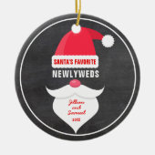 Grappig kerstkerstkerstkerstcadeaufoto's Favoriete Keramisch Ornament (Voorkant)