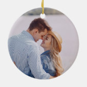 Grappig kerstkerstkerstkerstcadeaufoto's Favoriete Keramisch Ornament (Achterkant)