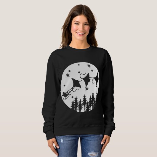 Grappig kerstkerstkerstkerstcadeautje Sleigh Sting Trui (Voorkant volledig)