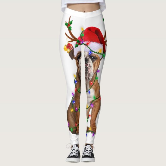 Grappig kerstkerstkerstkerstkerstfeest leggings (Voorkant)