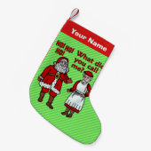 Grappig kerstkerstkerstkerstkerstkerstbedekking en kleine kerstsok (Voorkant (Hangend))