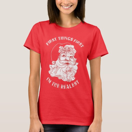 Grappig kerstkerstkerstkerstkerstkerstfeest Red Ho T-shirt (Voorkant)