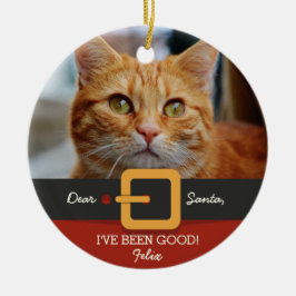 Grappig kerstkerstkerstkerstkerstkerstfoto's en na keramisch ornament