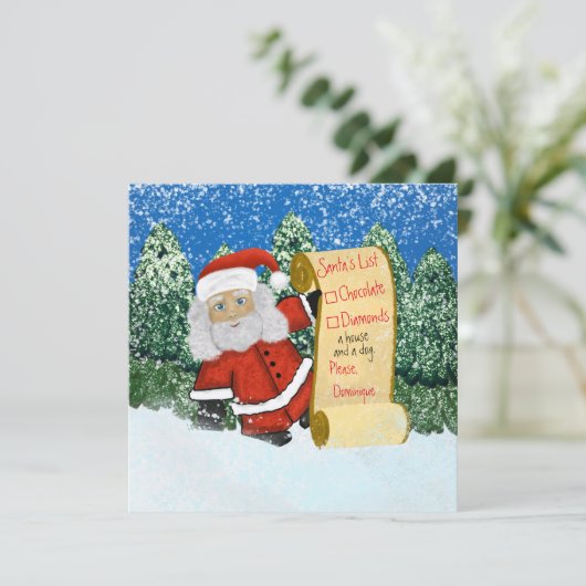 Grappig kerstkerstkerstkerstkerstkerstkerstcadeaut kaart (Staand voorkant)