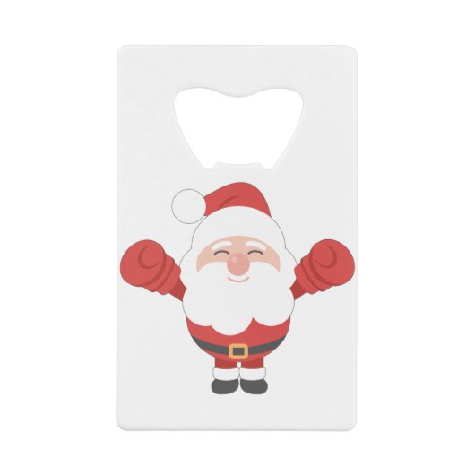 Grappig kerstkerstkerstkerstkerstkerstkerstkerstke creditkaart flessenopener (Voorkant)
